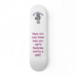 Light Woman Astronaut Custom Skateboard