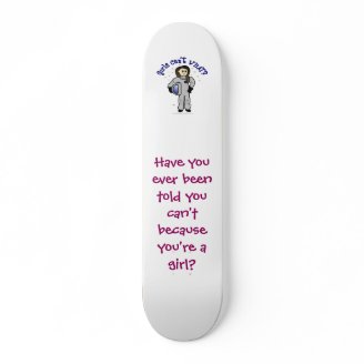 Light Woman Astronaut Custom Skateboard