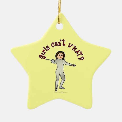 light woman fencing ceramic ornament zazzle light woman fencing ceramic ornament zazzle