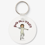 Light Woman Fencing Keychains