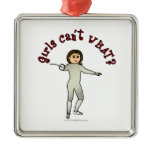 Light Woman Fencing Ornaments