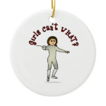 Light Woman Fencing Ornaments