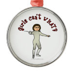 Light Woman Fencing Ornaments