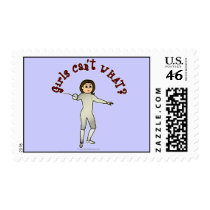 Light Woman Fencing postage