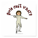 Light Woman Fencing Posters