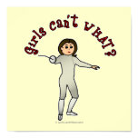 Light Woman Fencing Print