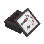 Light Woman Fishing Premium Jewelry Box