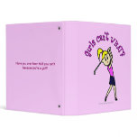 View more Light Woman Golfer Binders personalized gift ideas for girls Light Woman Golfer Binders