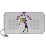 Light Woman Golfer iPod Speaker