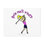View more Light Woman Golfer Postcards personalized gift ideas for girls Light Woman Golfer Postcards