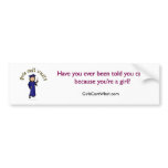 Light Woman Graduate in Blue Gown Bumperstickers