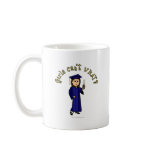 Light Woman Graduate in Blue Gown Mugs