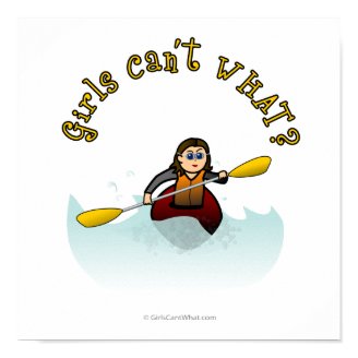 Light Woman Kayaker Posters