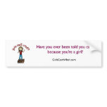 Light Woman on Soapbox Bumperstickers
