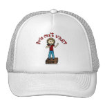 Light Woman on Soapbox Mesh Hat
