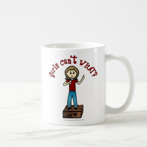 Light Woman on Soapbox Mug