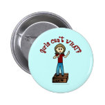 Light Woman on Soapbox Pin