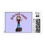 Light Woman on Soapbox Stamps