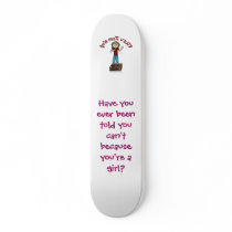 Light Woman on Soapbox skateboards