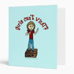 Light Woman on Soapbox Vinyl Binder