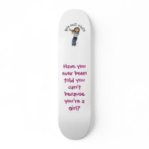 Light Woman Playing Trumpet Skateboard Deck