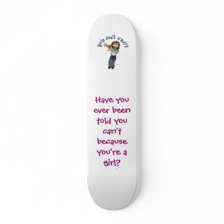 Light Woman Playing Trumpet Skateboard Deck
