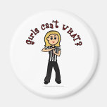 Light Woman Referee Magnet
