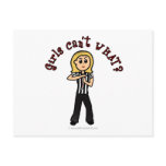 Light Woman Referee Postcards
