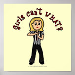 Light Woman Referee Print