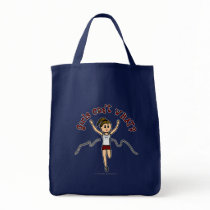 Light Woman Runner in Red Uniform bags