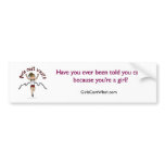 Light Woman Runner in Red Uniform Bumperstickers