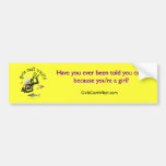 Light Woman Scuba Diver Bumper Stickers