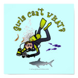 Light Woman Scuba Diver Poster