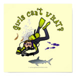Light Woman Scuba Diver Posters