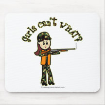 Light Womans Hunting Mouse Pads
