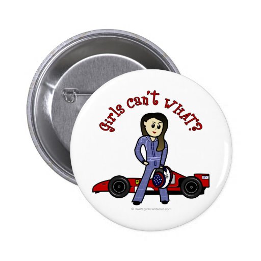 Light Womens Auto Racing Button