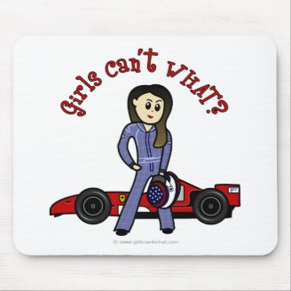 Light Womens Auto Racing Mousepad