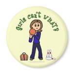 Light Womens Bowling Refrigerator Magnets