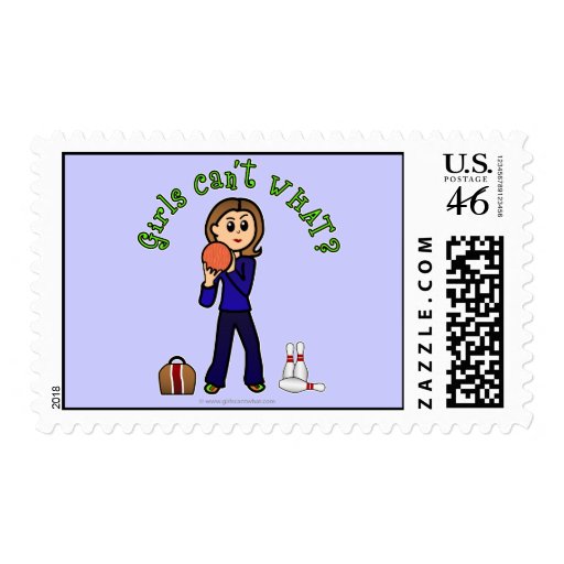 Light Womens Bowling Stamp