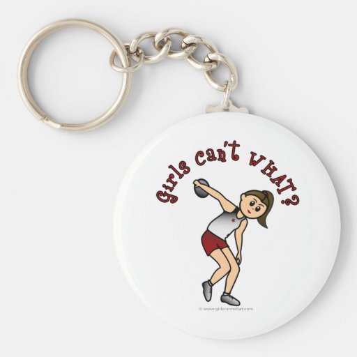 Light Womens Discus Keychain