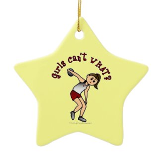 Light Womens Discus Christmas Tree Ornaments