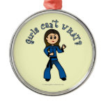 Light Womens Kung Fu Christmas Tree Ornament