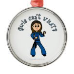 Light Womens Kung Fu Christmas Tree Ornament