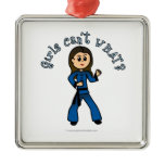 Light Womens Kung Fu Christmas Tree Ornaments