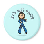 Light Womens Kung Fu Magnet