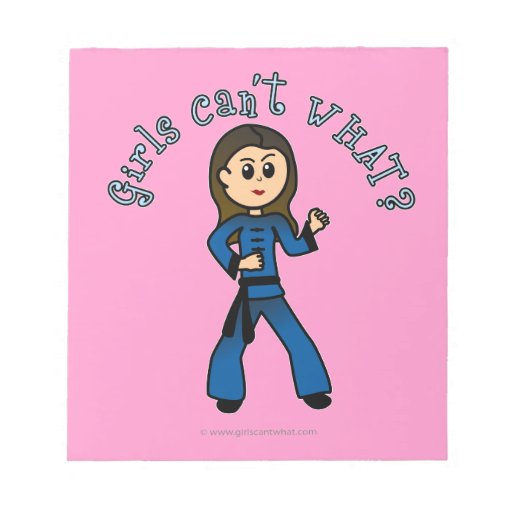 Light Womens Kung Fu Memo Notepad