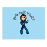 Light Womens Kung Fu Post Cards