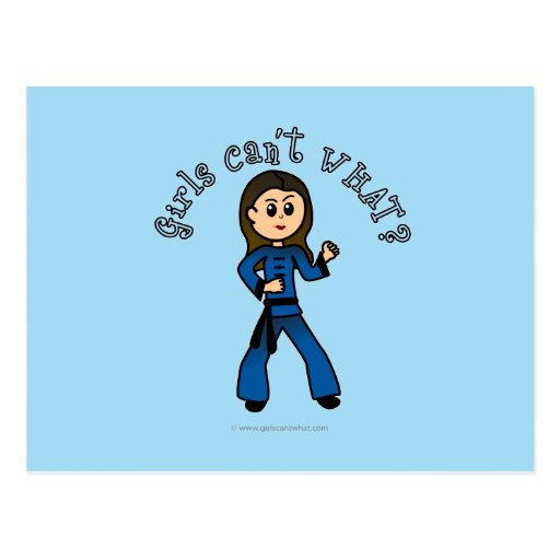 Light Womens Kung Fu Post Cards