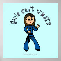 Light Womens Kung Fu Poster