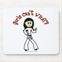 Light Womens Martial Arts Mouse Pad